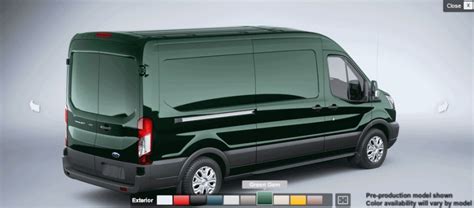 Green 2015 Ford Transit Cargo Van