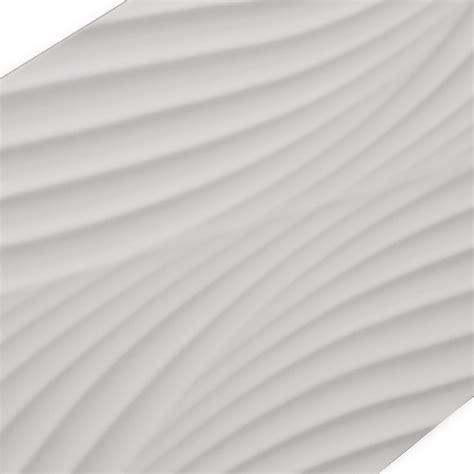 12x36 Donna Wave Decor White Glazed Ceramic Wall Tile