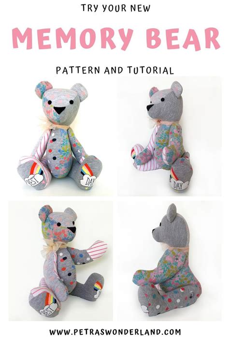 Pdf Memory Bear Sewing Pattern And Tutorial Keepsake Bear Pattern Made