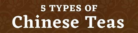 5 Types Of Chinese Teas Infographic Plaza