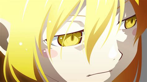 Tapety ilustracja blond długie włosy Seria Monogatari Anime