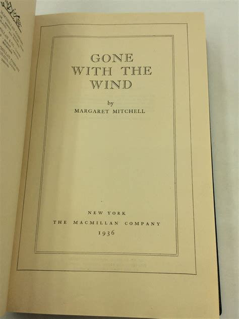 Gone With The Wind By Margaret Mitchell Leather Bound 1936 1st