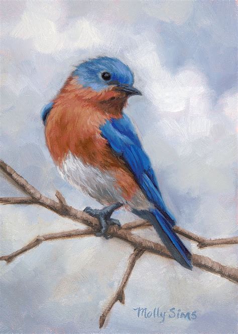 Eastern Bluebird Bird Painting Open Edition Print Etsy Artofit