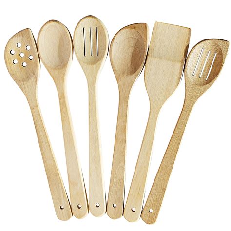 Buy Y Wooden Spoons For Cooking Set Of 6 Safe And Reliable Cooking