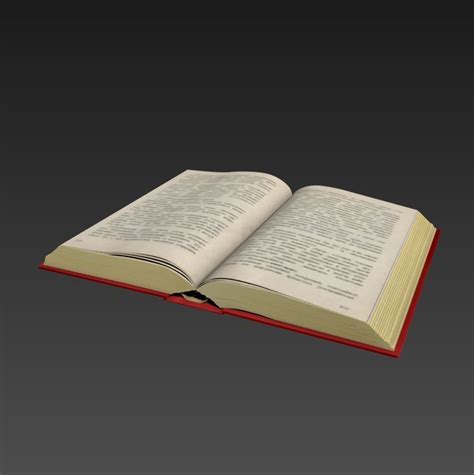 Open Book 3d Model Cgtrader