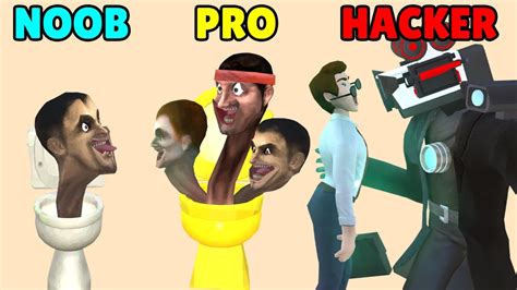 Noob Vs Pro Vs Hacker In Evol Skibidi Toilet Youtube