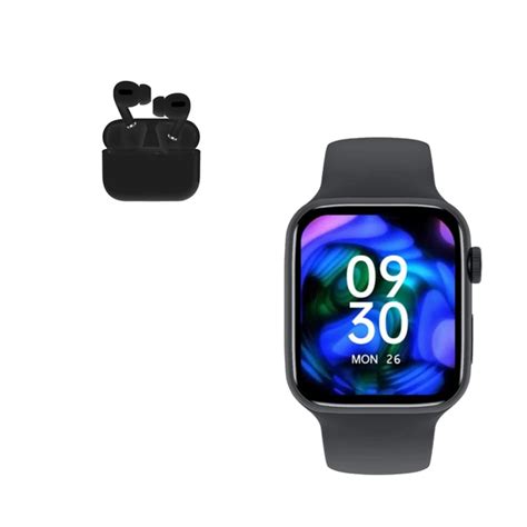 Ripley SET SMARTWATCH HANDS UP I8 PRO MAX NEGRO AUDÍFONO I13 NEGRO