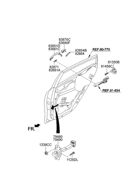 83651 G2000 Grip Rear Door Outside Lh Hyundai YoshiParts