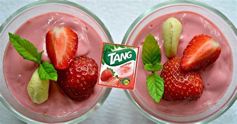 Mousse De Morango Tang E Iogurte Natural Naoca