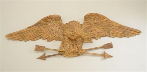 20th Century American Eagle Clutching Arrows Hand Crafted In Italy By