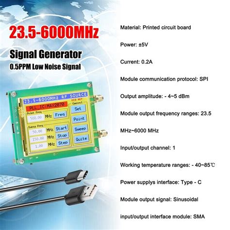 Max Mhz Signalgenerator Touchscreen Pc Softwaresteuerung