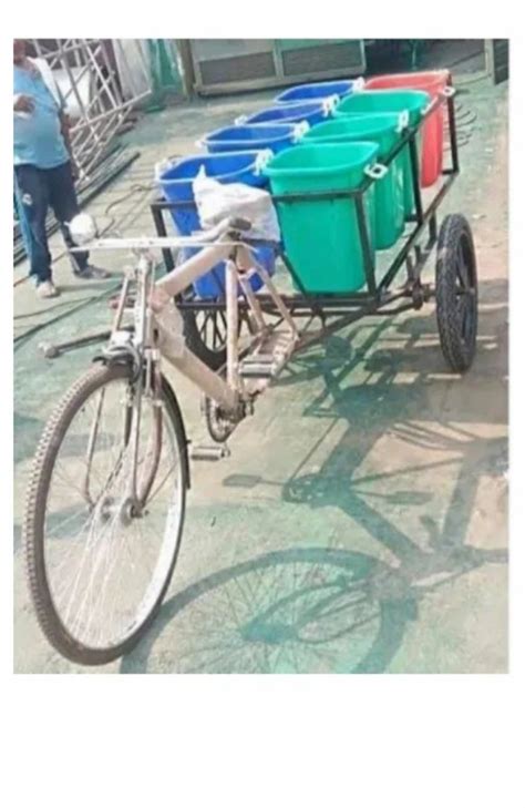 Green Garbage Cycle Rickshaw At Rs In Jhansi Id