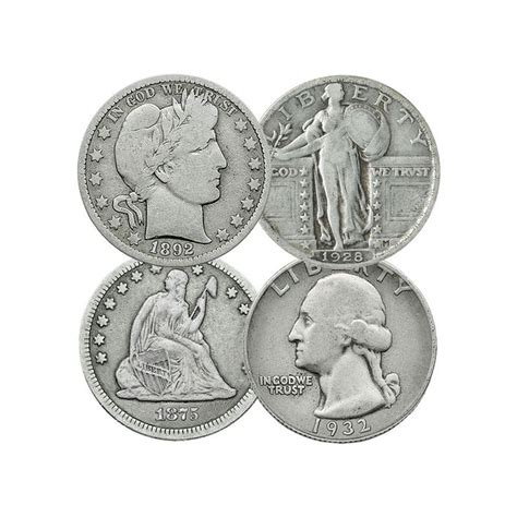 125 Years of U.S. Silver Quarters | Silver quarters, Silver, Wooden ...