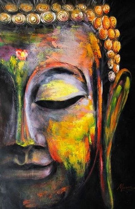 Gautam Buddha The Enlightened One Painting By Vishal Gurjar Fine Art