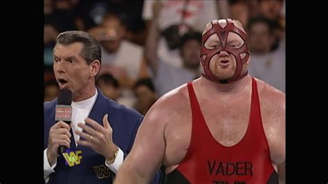 Jim Cornette And Vader Promo On Vaders Upcoming Wwf Championship Match