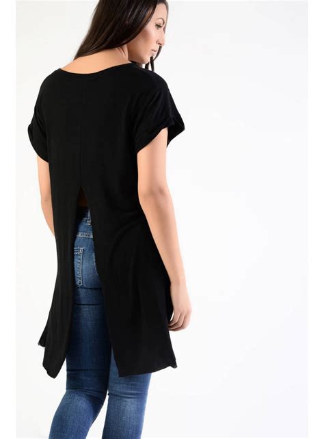 split   shirt black shop meko