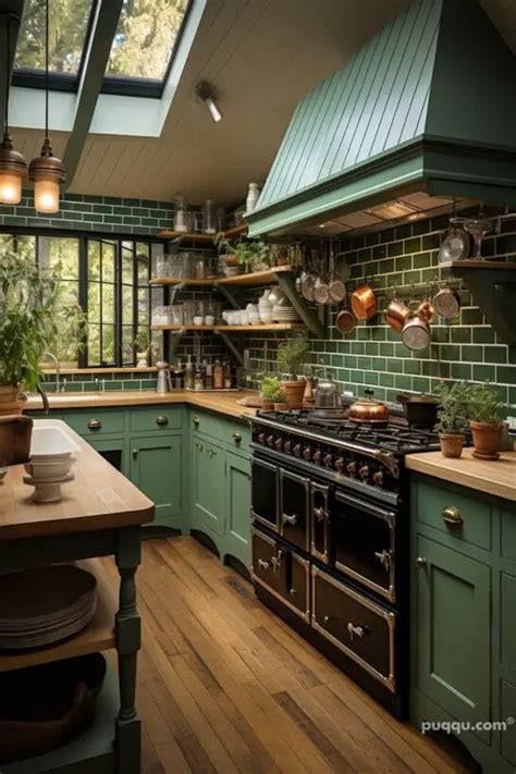 Green Kitchen Paint Ideas - Puqqu