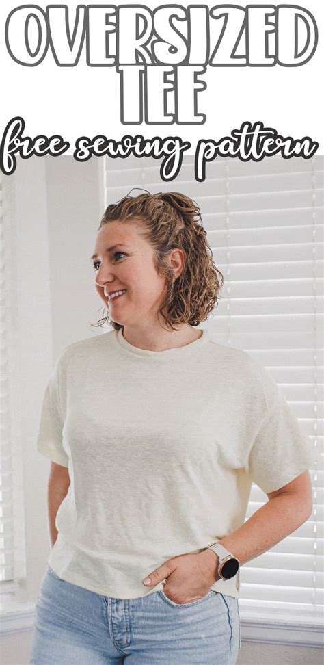 Oversized Tee Free Sewing Pattern Life Sew Savory