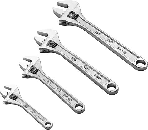 Jetech 4pcs Adjustable Spanner Set Metric SAE Professional Heavy