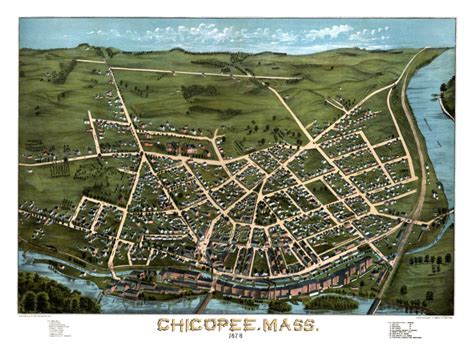 Beautifully Detailed Map Of Chicopee Massachusetts In 1878 Knowol