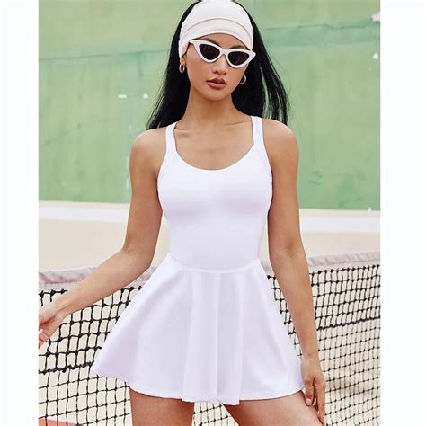 Custom Sublimation One Piece Tennis Dress Set Pickleball Skirt With