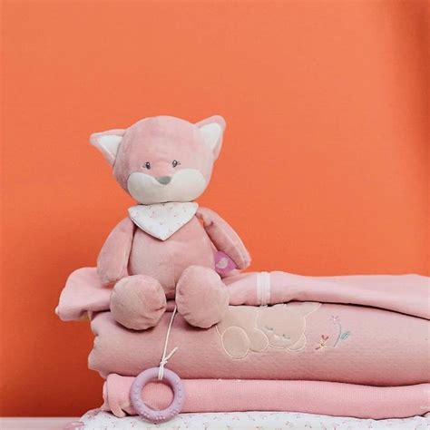 Peluche Musicale Renard Cm Rose Alice Pomme