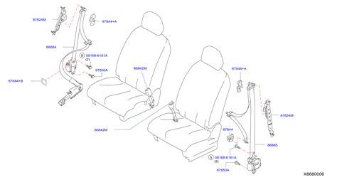 Nissan Versa Seat Belt Receptacle Right Front Zw B