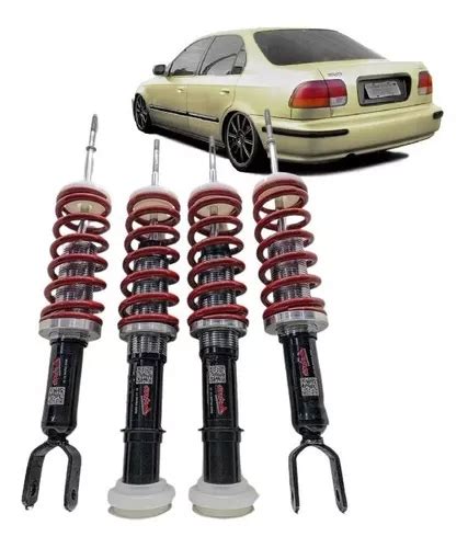 Kit Suspensão Rosca Slim Honda Civic Até O Ano 2000 Parcelamento sem