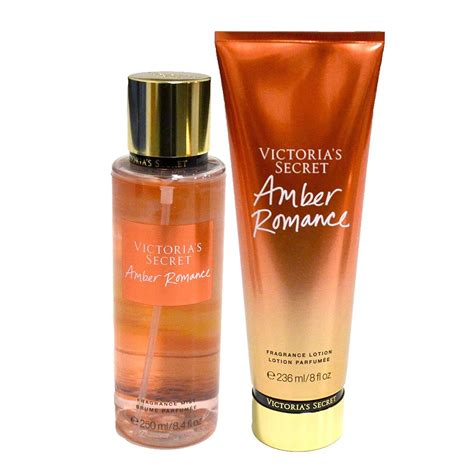 Buy Victoria Secret Amber Romance Fragrance Body Mist Lotion Set