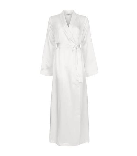 La Perla Entry Long Silk Robe Harrods Us