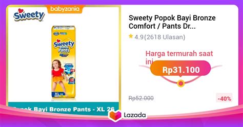 Sweety Popok Bayi Bronze Comfort Pants Dry X Pert Nb S M