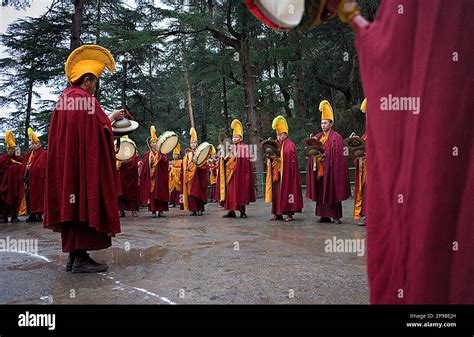 Ritual In Namgyal Monasteryin Tsuglagkhang Complex Mcleod Ganj