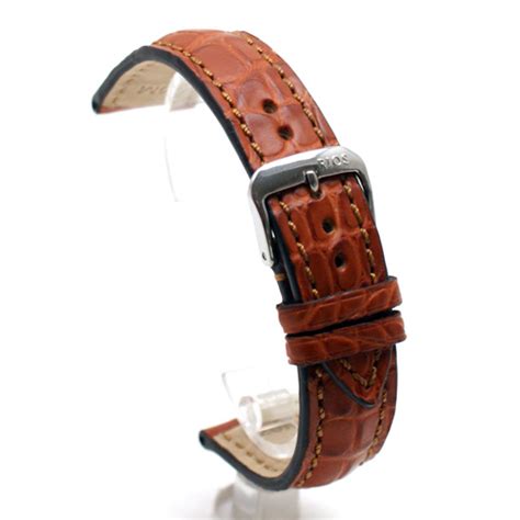 RIOS1931 Superior Brown Alligator Skin Watch Strap 18mm 19mm 20mm