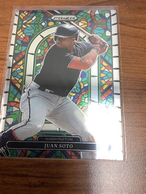 Panini Prizm Stained Glass Silver Prizm Sg Juan Soto For Sale