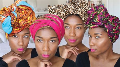 10 Chic Ways To Tie Head Wraps Super Easy Naptural85 Youtube