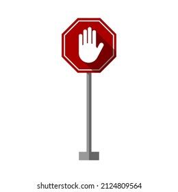 Stop Block Sign Stock Vector Royalty Free Shutterstock