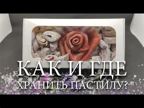 КАК И ГДЕ ХРАНИТЬ ПАСТИЛУ - YouTube