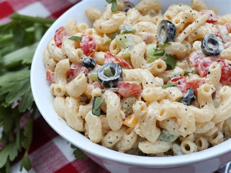 Cold Creamy Pasta Salad