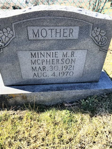 Minnie Marie Ringley McPherson 1921 1970 Homenaje De Find A Grave