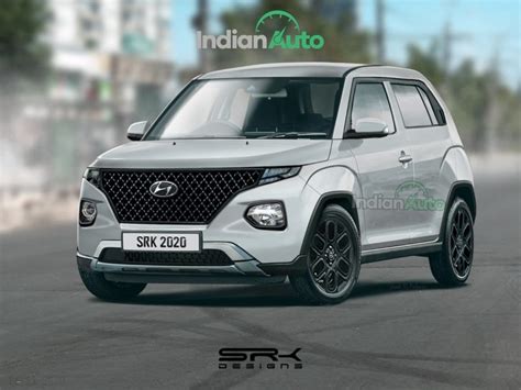 Upcoming Hyundai AX1 Mini-SUV Rendered As A Tata HBX Rival