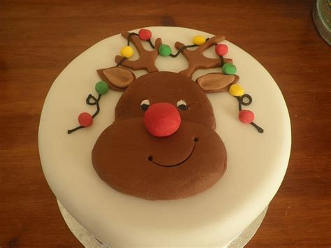 Rudolf Christmas Cake Christmas Cake Christmas Cake Designs