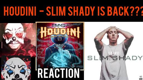 Eminem Houdini Reaction Slim Shady Is Back YouTube