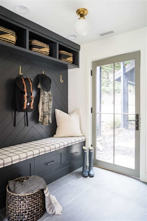 Black And White Mudroom Design Bainbridge Artofit