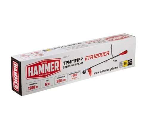 Триммер Hammer ETR1200CR 647932 - выгодная цена, отзывы, характеристики ...
