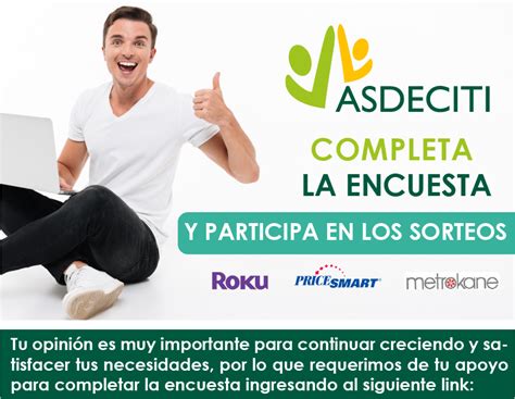 Completa La Encuesta Y Participa En Fabulosos Sorteos Asdeciti