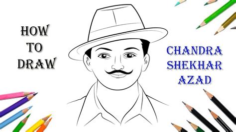 Chandra Shekhar Azad Drawing How To Draw Chandra Shekhar Azad Youtube