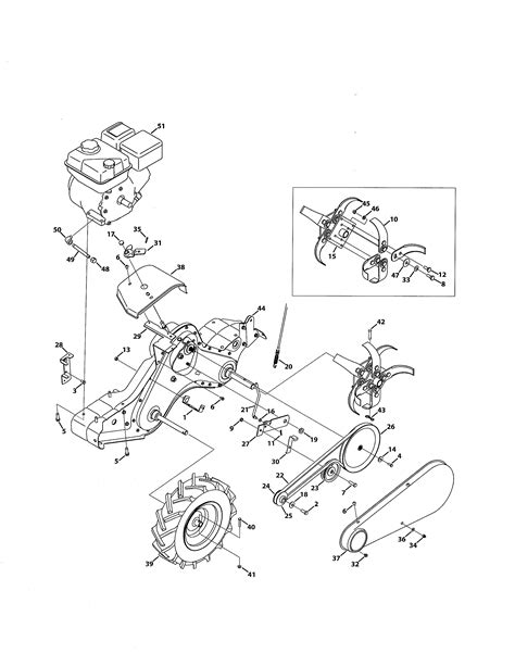 Craftsman Tiller Parts Diagram Diagramwirings