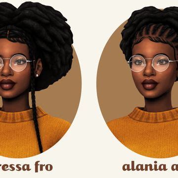 Get More From Sheabuttyr On Patreon Sims Hair Foxxy Afro Hairstyles