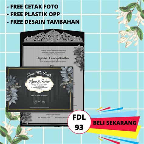 Jual CETAK UNDANGAN MURAH MERIAH SIMPLE ELEGAN DESAIN UNDANGAN