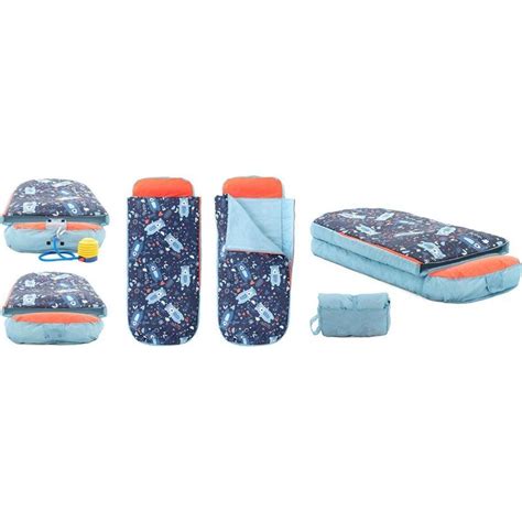 Slumbertrek Bear 2 In 1 Instant Ready Ids Size Air Bed Sleeping Bag